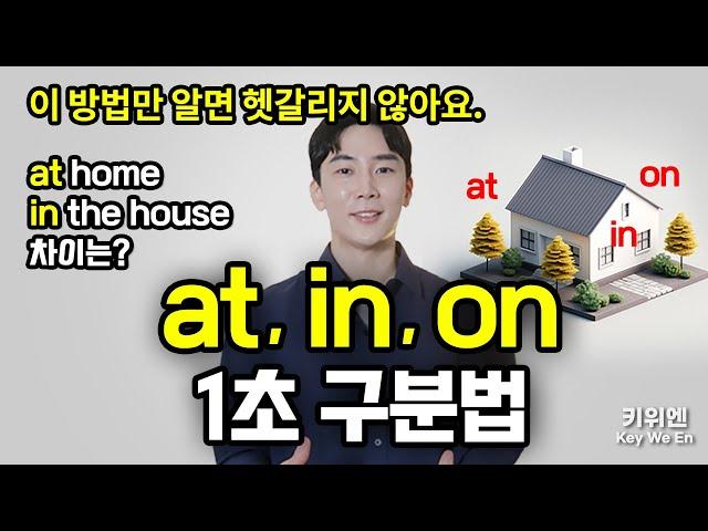 영어 전치사 'at', 'in', 'on' 구분법과 활용법