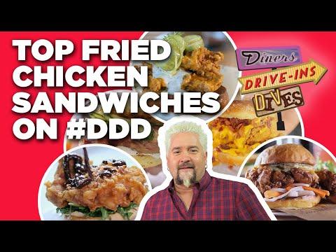 Discover the Best Diners, Drive-Ins and Dives Fried Chicken Sandwiches