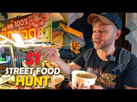 Exploring $1 and $2 Street Food at Phra Samut Chedi Fair in Thailand