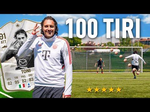 100 TIRI CHALLENGE: Luca Toni - Emozionante sfida tra campioni del calcio