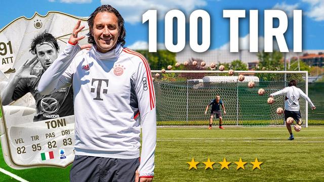 100 TIRI CHALLENGE: Luca Toni - Emozionante sfida tra campioni del calcio