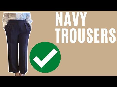 Comment Style Pantalon Bleu Marine - Style Français Pour Femmes de Plus de 50 Ans