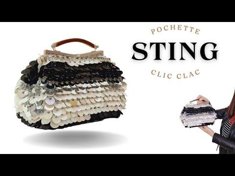 Tutorial su come realizzare una borsa clic clac con Paillette