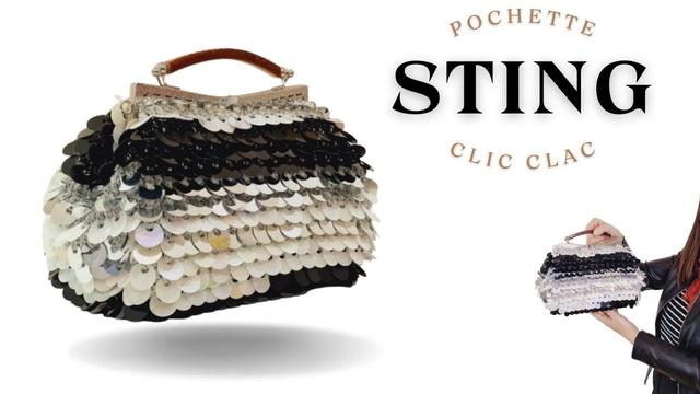 Tutorial su come realizzare una borsa clic clac con Paillette