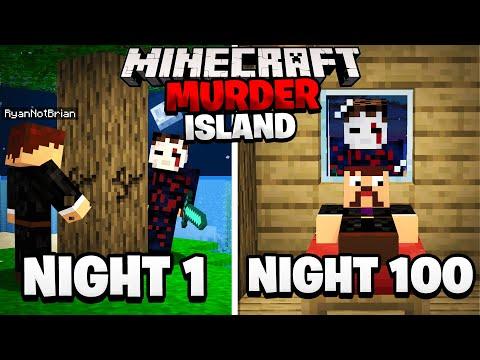 Surviving 100 Nights on a Minecraft Murder Island: A Thrilling Adventure