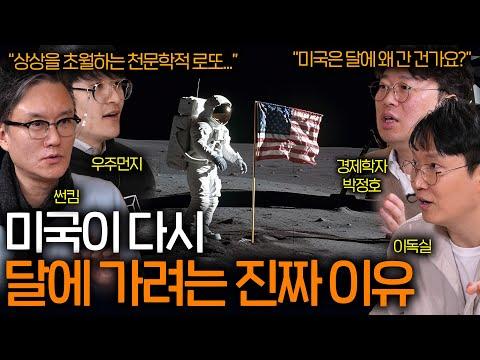 미국의 달 정착지 건설 목적에 대한 의문 제기와 우주 개발의 미래