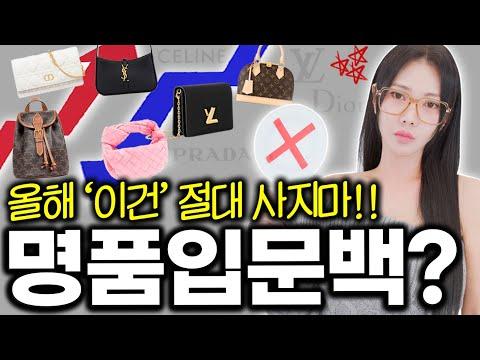 2024년 명품 백 추천 및 유행 트렌드 소개