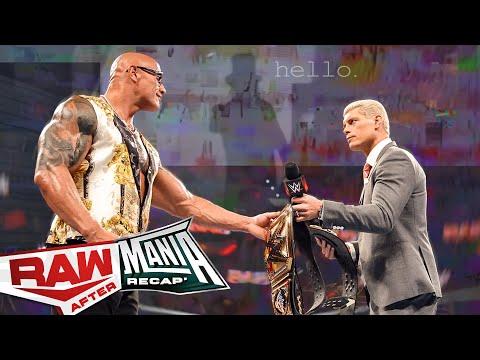 Intrigues et rebondissements à WWE Raw After WrestleMania - Récapitulatif du 8 Avril 2024