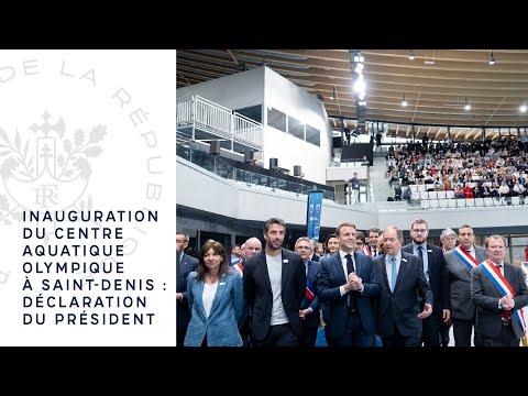 Déclaration du Président lors de l'inauguration du Centre aquatique olympique à Saint-Denis
