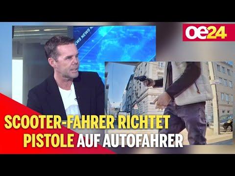 Scooter-Fahrer bedroht Tesla-Fahrer mit Waffe in Wien