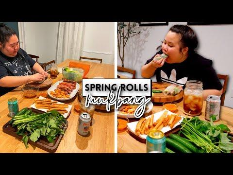 Delicious Shrimp and Pork Spring Rolls Mukbang: A Flavorful Culinary Experience