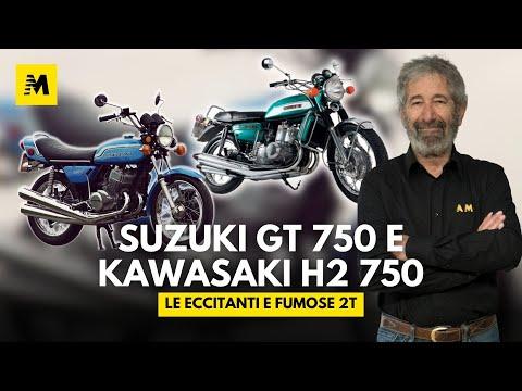 Racconto delle leggendarie Suzuki GT 750 e Kawasaki H2 750