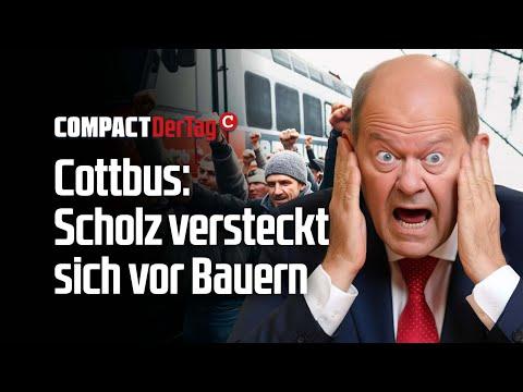 Bauernproteste in Cottbus: Scholz' Verhalten und die Folgen