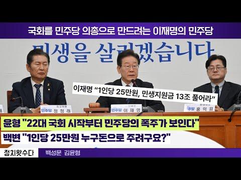 이재명의 국회 의총 계획에 대한 논란 및 우려