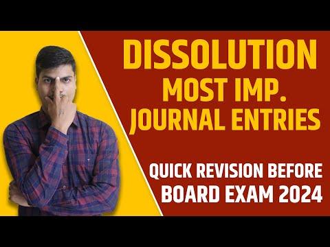 Mastering Journal Entries in Dissolution of Firm: A Comprehensive Guide for Exam Success