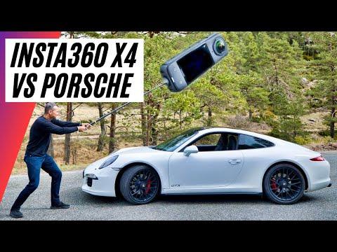 Découvrez la magie du montage vidéo avec Insta360 X4 et Porsche 911 Carrera 4 GTS