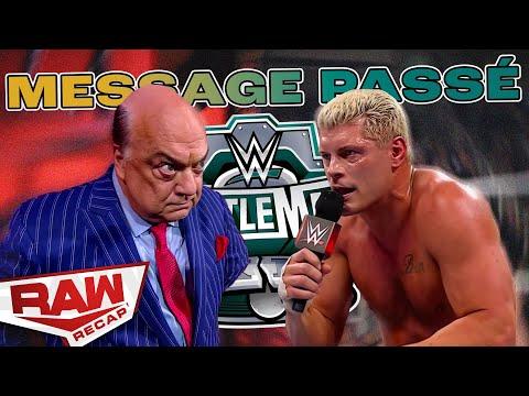 Récapitulatif de WWE Raw du 26 Février 2024