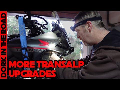 Transforming a Honda Transalp 750 with New Lighting System and Accessories