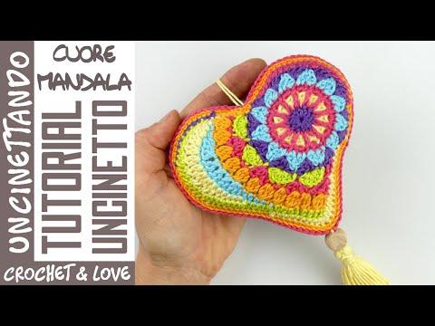 Crochet Heart Mandala Tutorial: Create Stunning Decor with Yarn