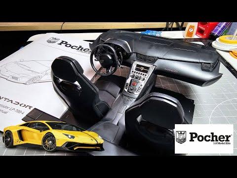 Master the Art of Model Car Building: Pocher 1:8 Scale Lamborghini Aventador LP 700-4 Giallo Orion