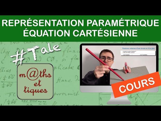 Maîtrisez la représentation paramétrique et l'équation cartésienne en mathématiques