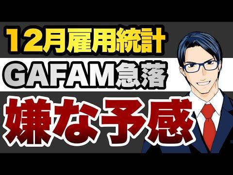 12月雇用統計とGAFAMの急落：新たな展開に注目