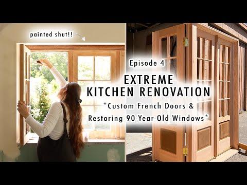 Revamp Your Kitchen with Custom French Doors and Restored Windows