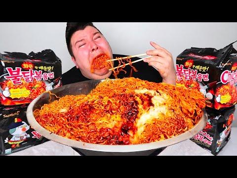 Matt Stonie's Epic 10,000 Calorie Korean Fire Noodles Challenge