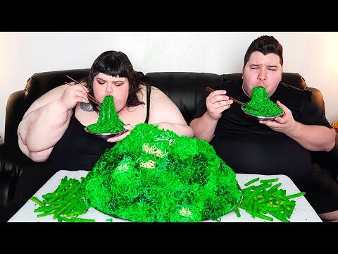 Spicy Noodle Mukbang & Recipe: TAKIS ZOMBIE FIRE NOODLES WITH HUNGRY FAT CHICK