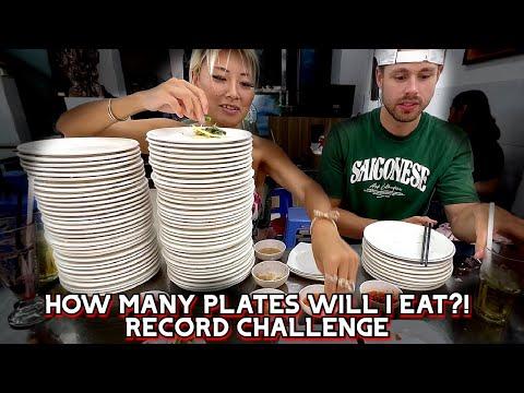 Banh Uot Record in Vietnam: A Vlogger's Epic Food Challenge Adventure