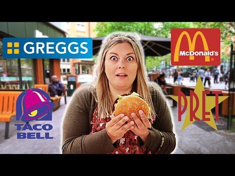 Tasting British Fast Food: A YouTuber's Culinary Adventure