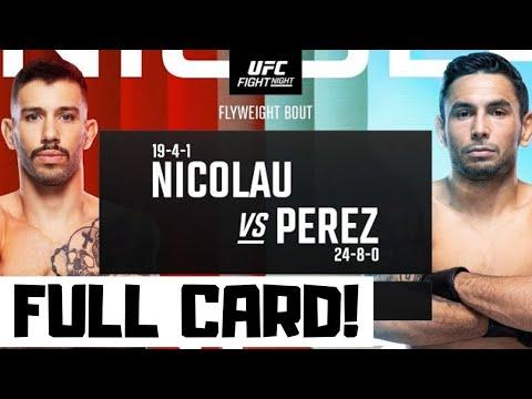 Insider Predictions and Breakdown for UFC Fight Night Nicolau vs Perez