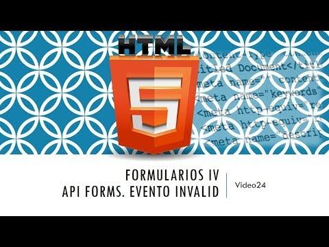Optimización de Formularios HTML 5: Evento Invalid y API Forms