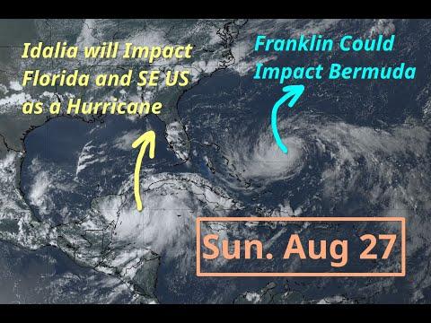 Hurricane Update: Idalia Threatens Florida, Franklin May Impact Bermuda