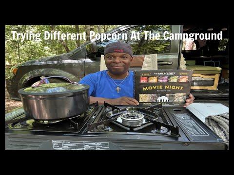 Unboxing Urban Accents Movie Night Popcorn Set: A Campground Adventure