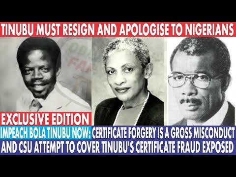 Breaking News: Forged Certificates Scandal Rocks Nigerian Politics