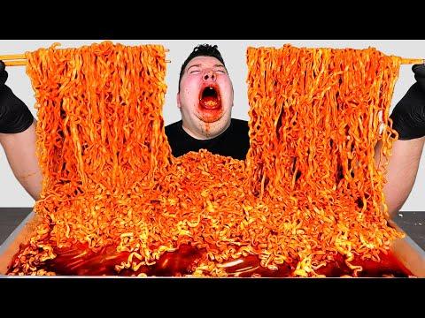 Spicy Ramen Noodle Challenge: A Fiery Mukbang Experience