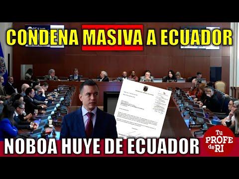 Crisis política en Ecuador: Condena masiva a Daniel Novoa y México busca apoyo regional