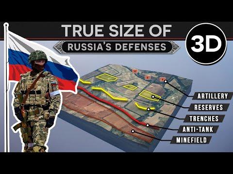 Unveiling the True Size of Russian Defenses in Ukraine: A 3D Documentary