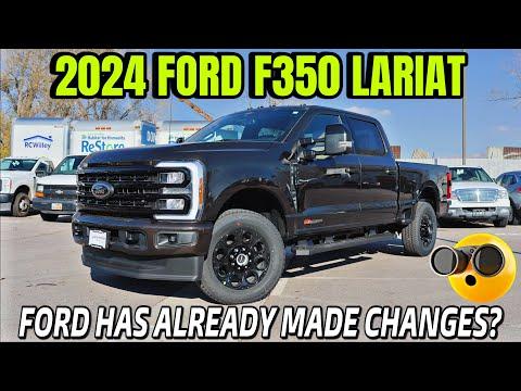 Discover the 2023 Ford F350 Lariat Truck: New Color and Black Appearance Package