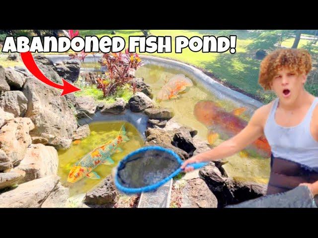 Exploring the Abandoned Fountain: Catching Fish and Sharks