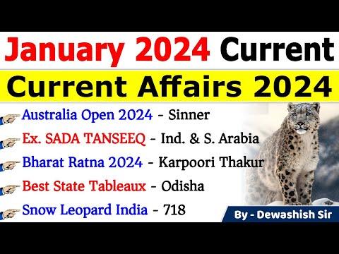 January 2024 Monthly Current Affairs Recap