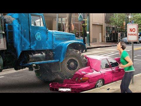 Terrifying Car Crashes and Road Blunders: A Dash Cam Compilation