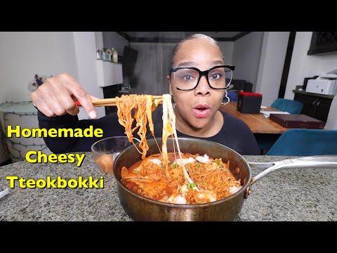 Delicious Homemade Spicy Tteokbokki Mukbang Experience