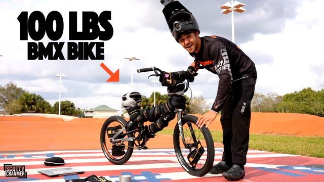 Unforgettable Experience: Racing the Heaviest BMX Bike Around the Track