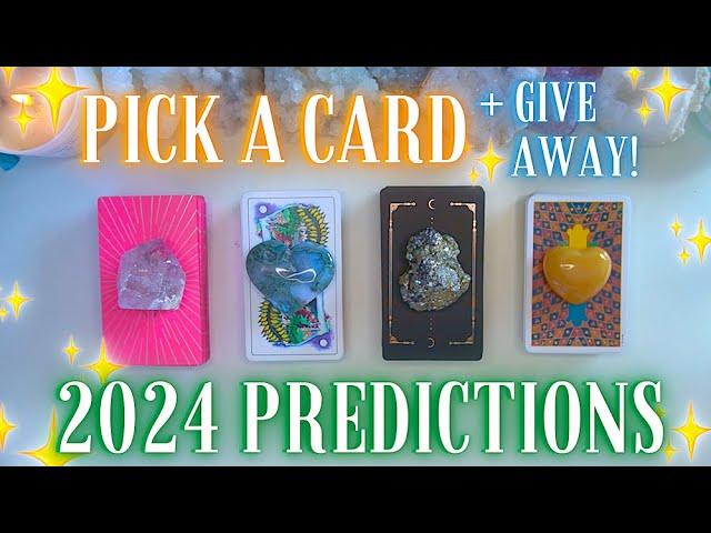 2024 Predictions: Tarot Decks, Crystals, and Personal Readings Giveaway