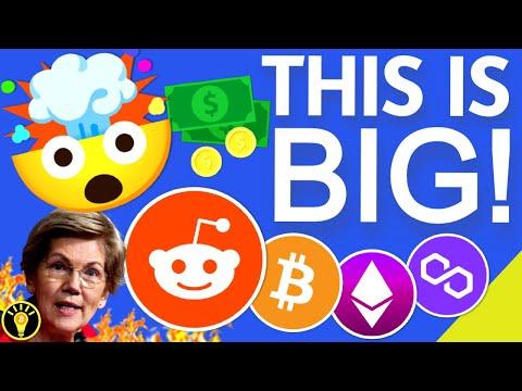 🚀Crypto News Roundup: Reddit Invests in Bitcoin & Ethereum, Kraken Sues SEC, and Elizabeth Warren's Concerns