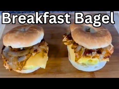 Delicious Chicken and Egg Bagel Sandwich Recipe