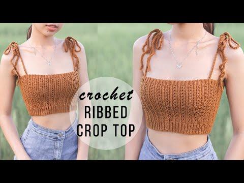 Create a Stylish Ribbed Crochet Crop Top with This Easy Tutorial