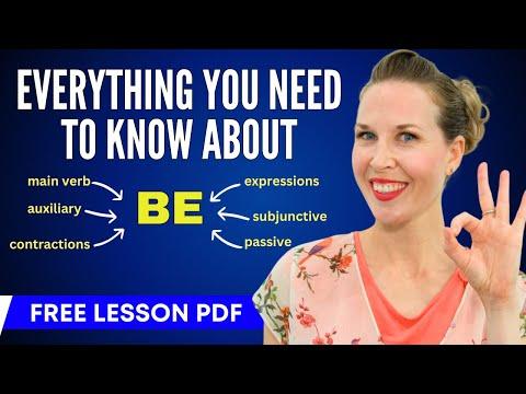 Mastering the Verb 'To Be' in English: A Comprehensive Guide